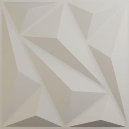 Ekena Millwork 19 5/8in. W x 19 5/8in. H Marquise EnduraWall Decorative 3D Wall Panel Covers 2.67 Sq. Ft. WP20X20MQGBW